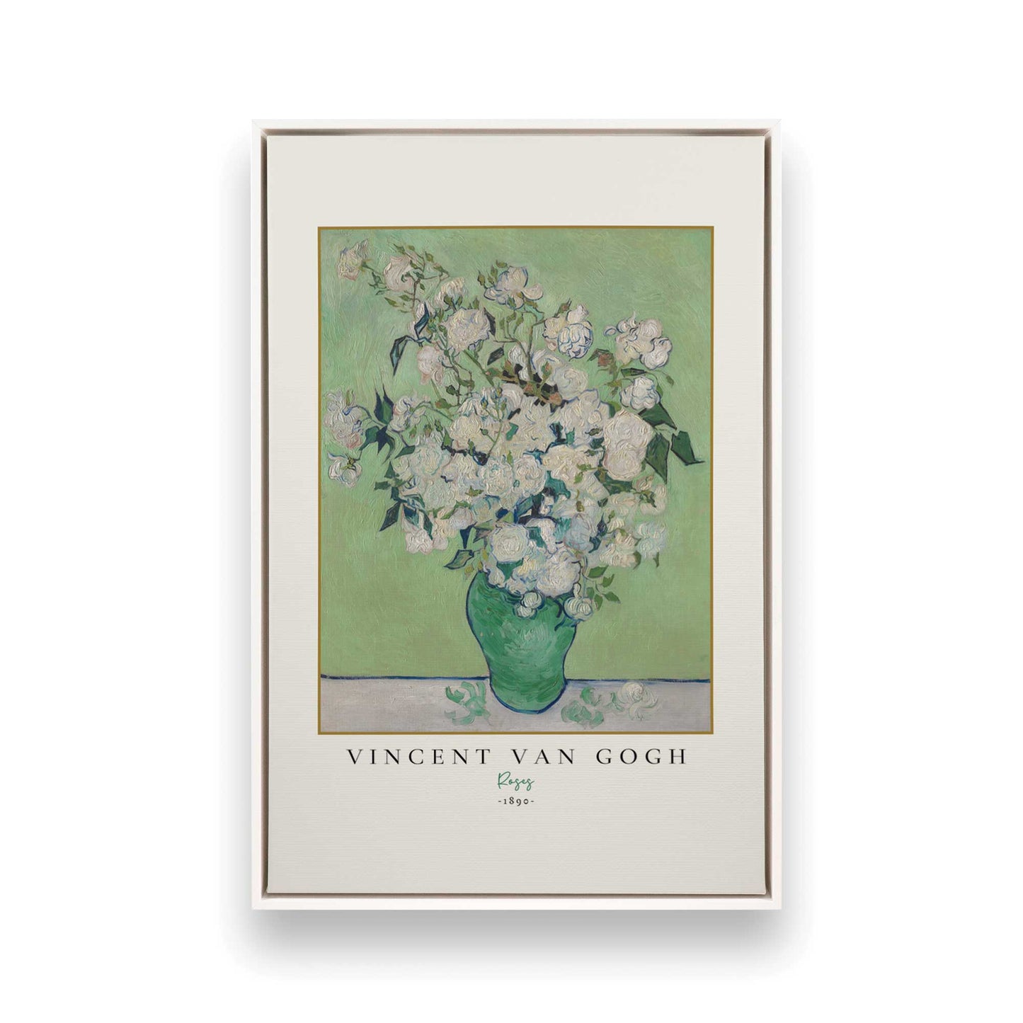 [Color:Opaque White], Picture of art in a White frame