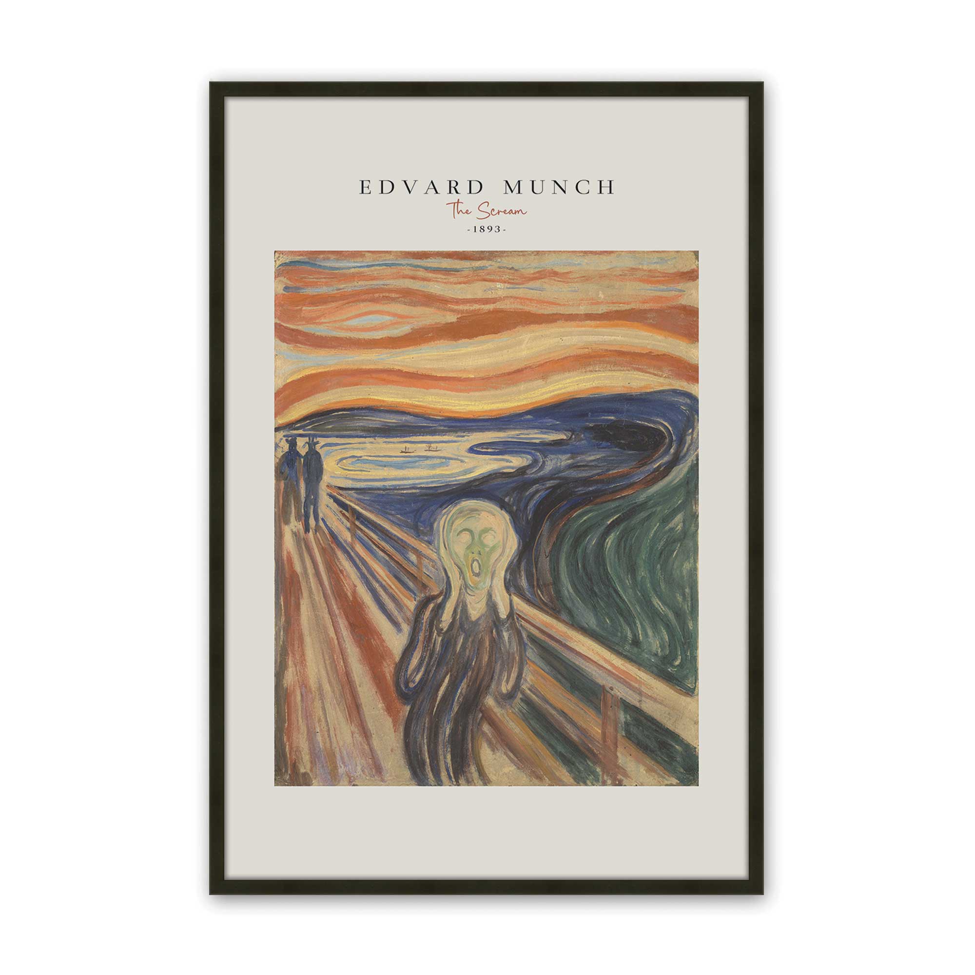 The Scream by Edvard Munch, 1893 Art Print – Wall Art Co