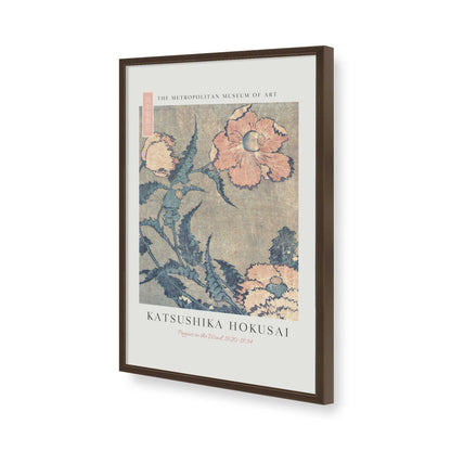 [Color:Brown], Picture of art in a Brown frame of the corner