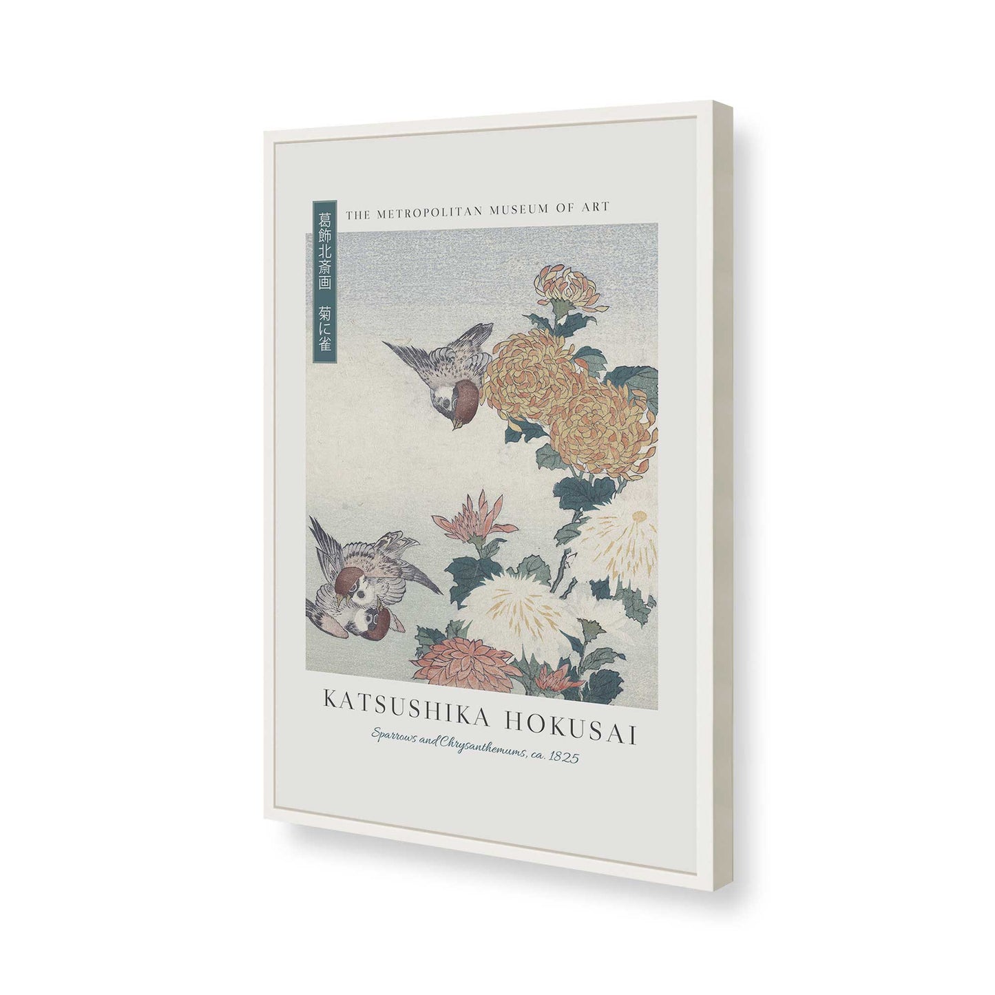 [Color:Opaque White], Picture of art in a Opaque White frame of the corner
