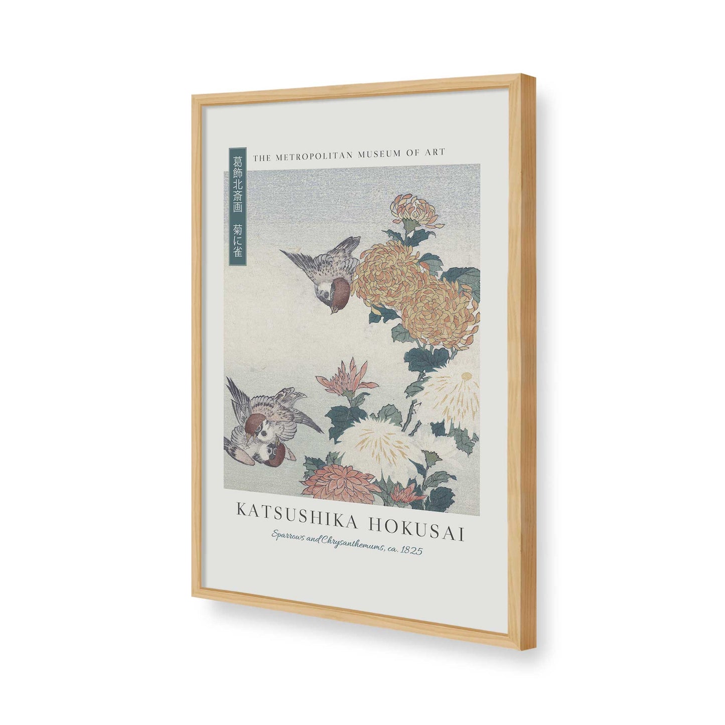 [Color:American Maple], Picture of art in a American Maple frame of the corner