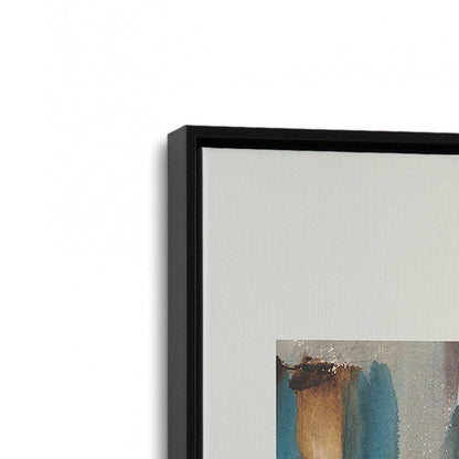 [Color:Satin Black], Picture of art in a Satin Black frame at an angle