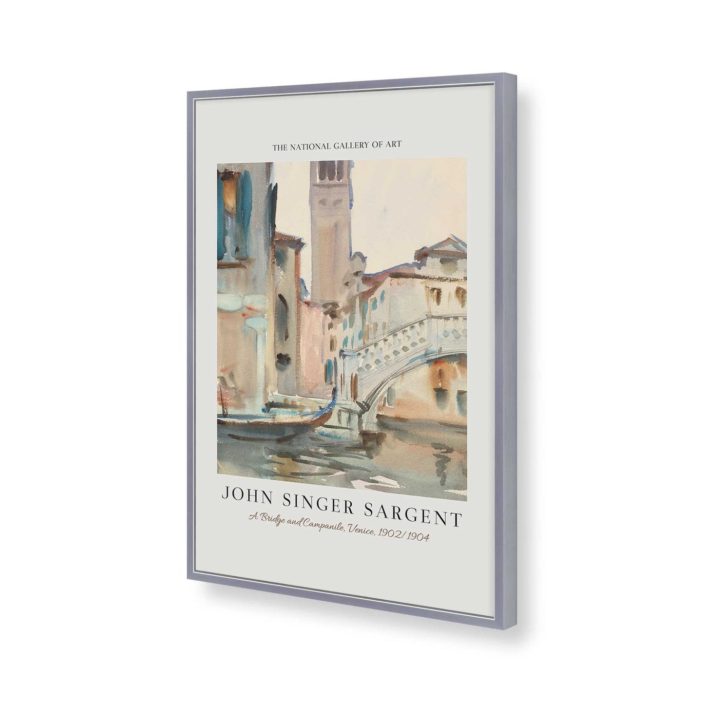[Color:Polished Chrome], Picture of art in a Polished Chrome frame of the corner