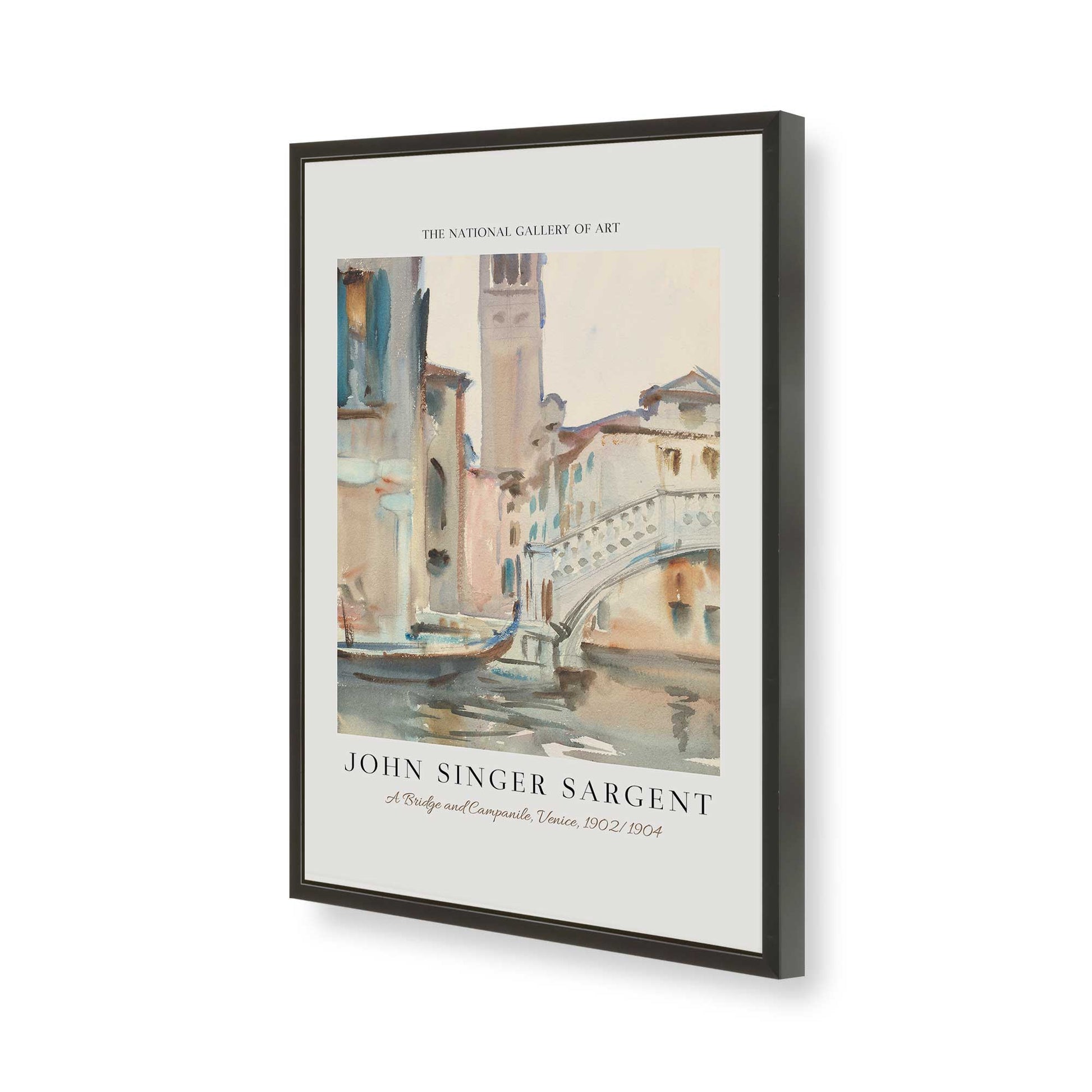 [Color:Satin Black], Picture of art in a Satin Black frame of the corner