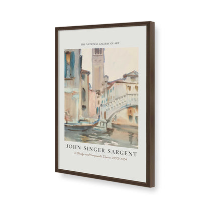 [Color:Brown], Picture of art in a Brown frame of the corner