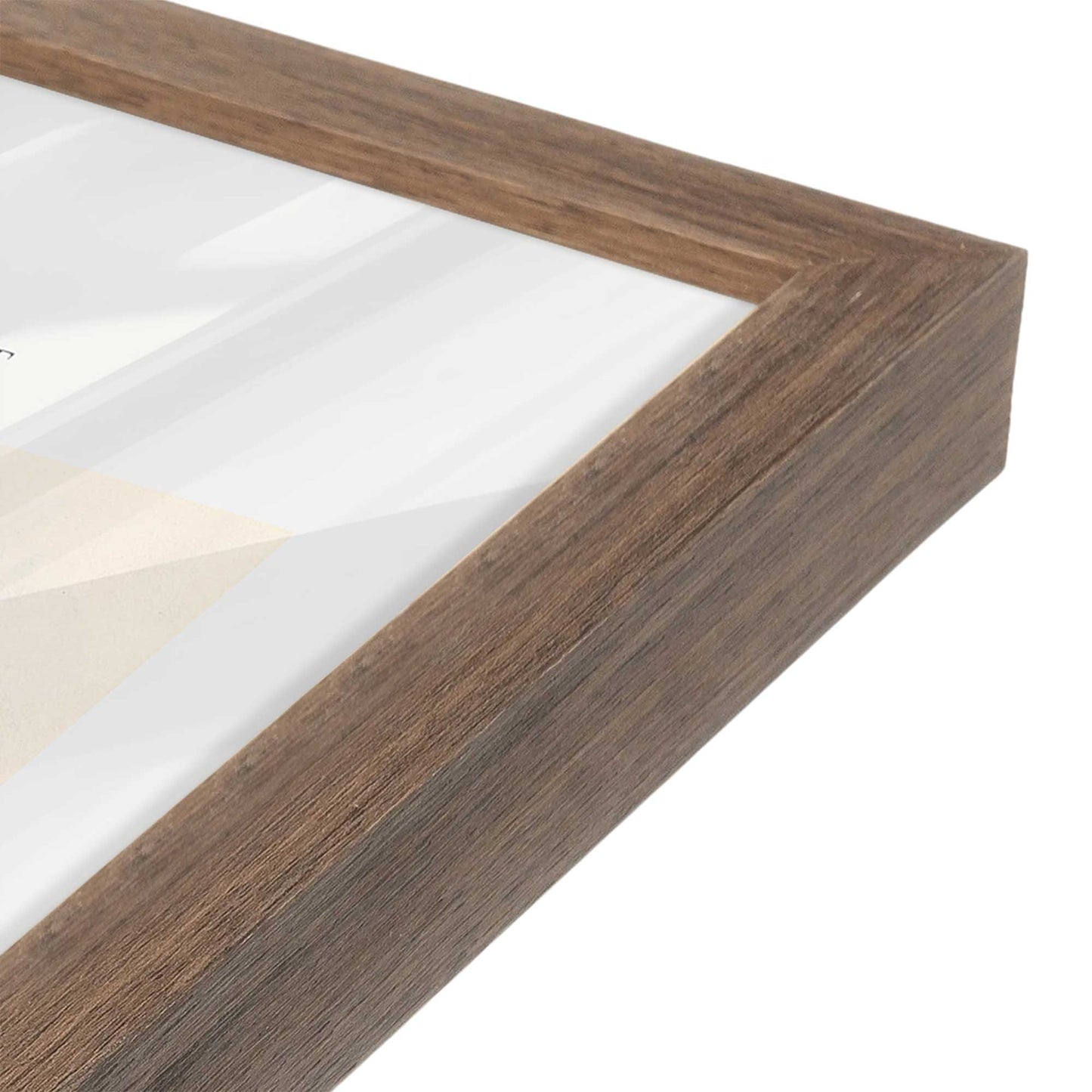 [Color:Walnut], Picture of art in a Walnut frame at an angle