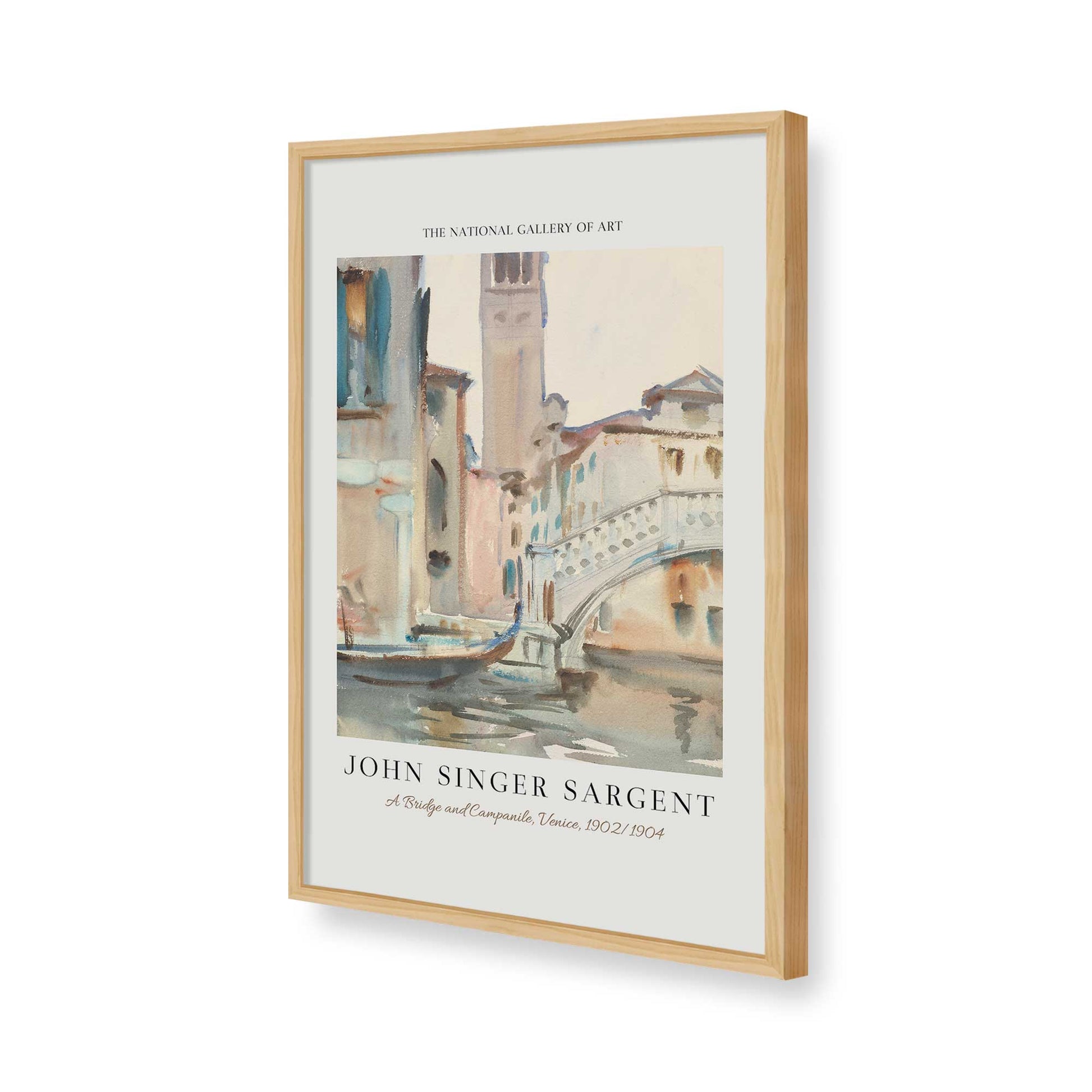 [Color:American Maple], Picture of art in a American Maple frame of the corner