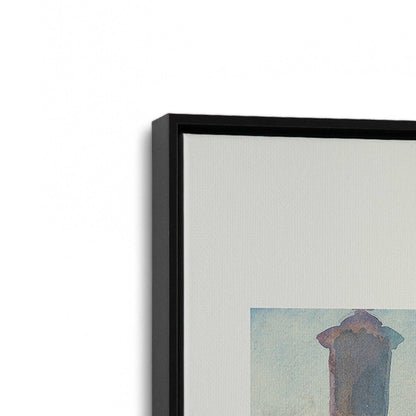 [Color:Satin Black], Picture of art in a Satin Black frame at an angle