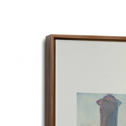 [Color:Walnut], Picture of art in a Walnut frame at an angle