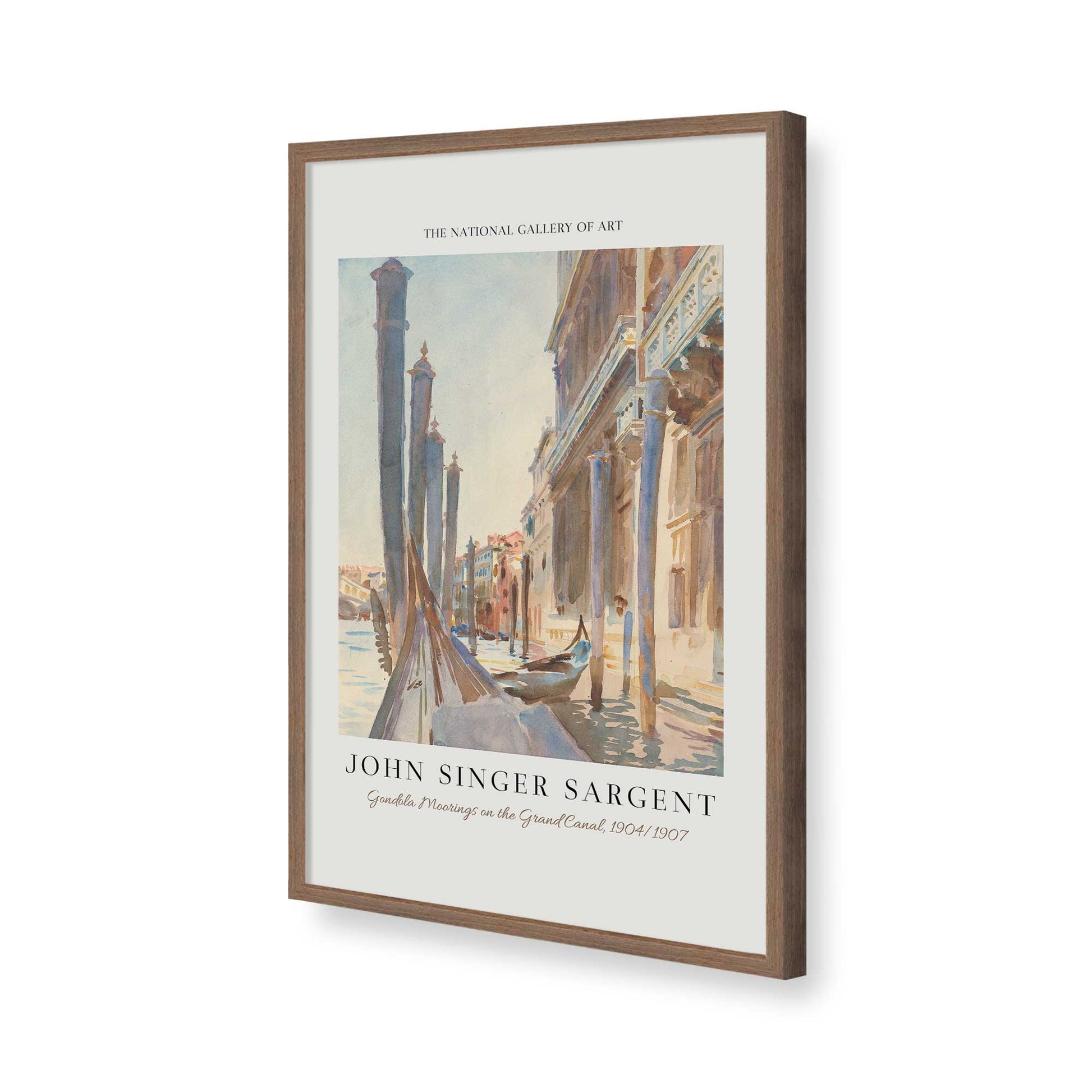 [Color:Walnut], Picture of art in a Walnut frame of the corner