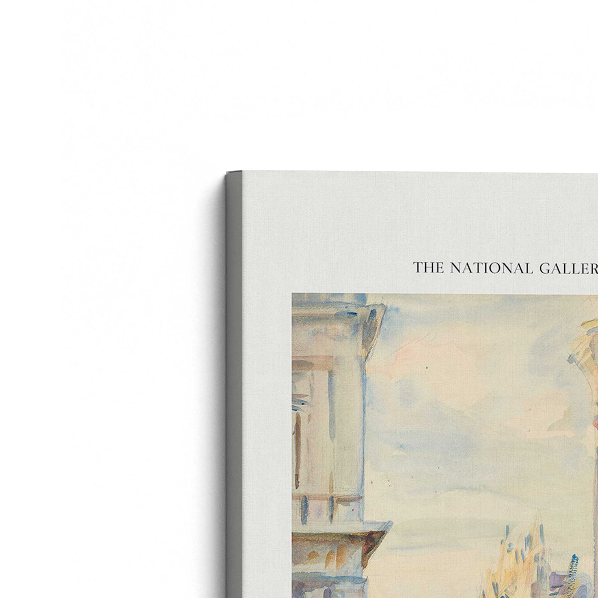 [Color:Stretched Canvas], Picture of the corner of the art