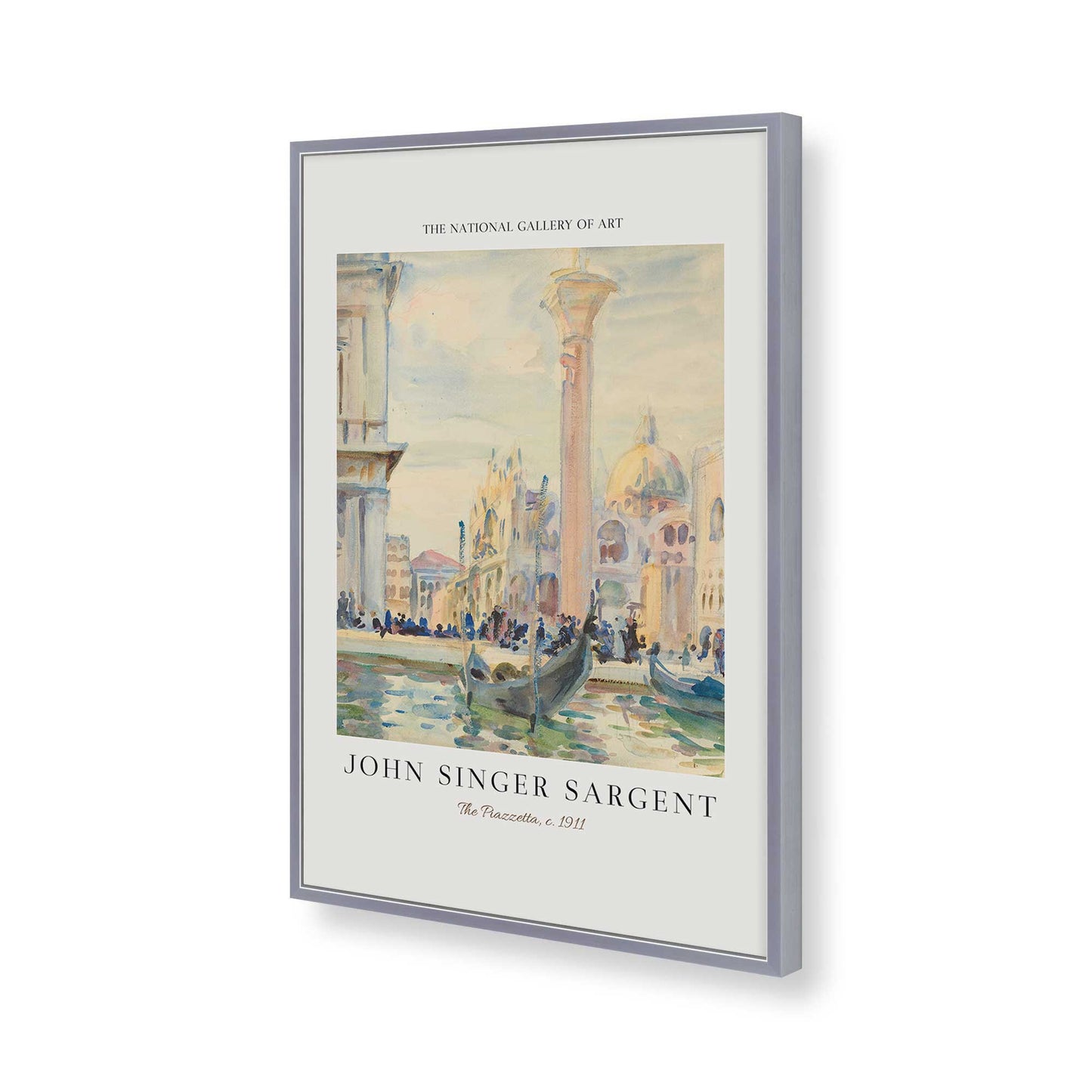 [Color:Polished Chrome], Picture of art in a Polished Chrome frame of the corner