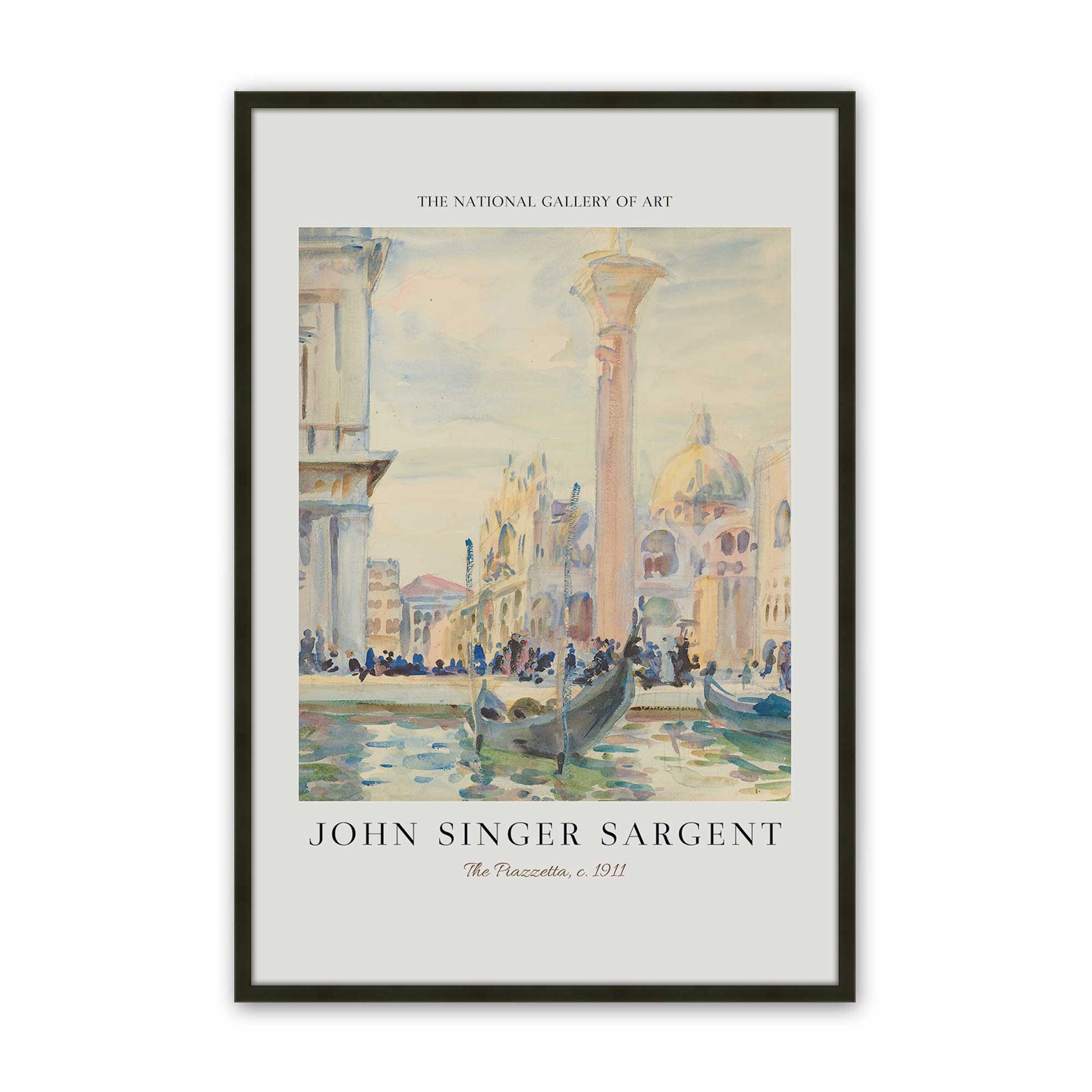 [Color:Satin Black], Picture of art in a Satin Black frame