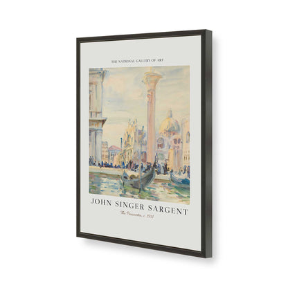 [Color:Satin Black], Picture of art in a Satin Black frame of the corner