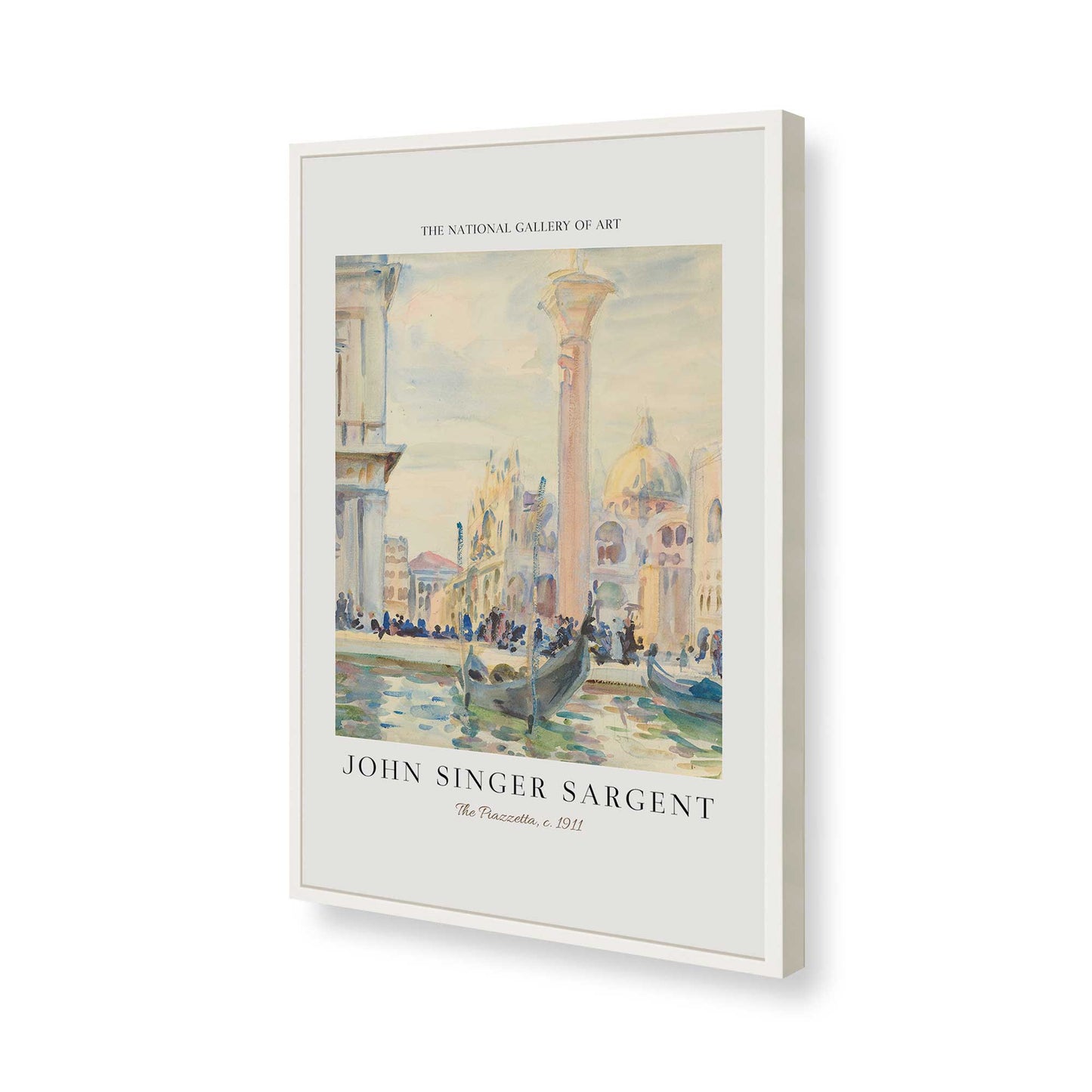 [Color:Opaque White], Picture of art in a Opaque White frame of the corner