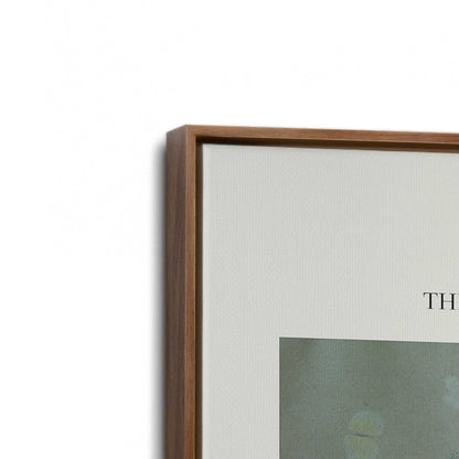 [Color:Walnut], Picture of art in a Walnut frame at an angle