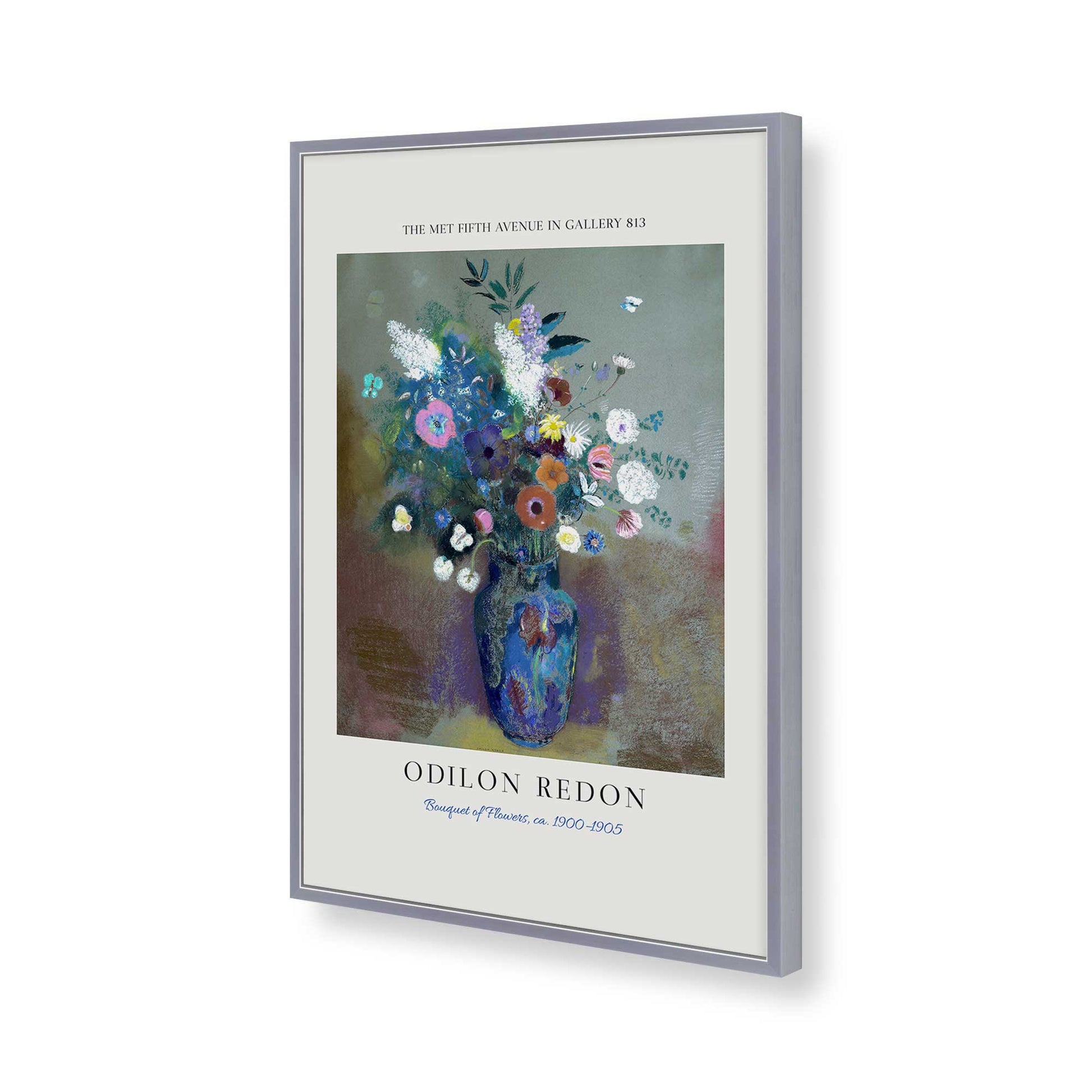 [Color:Polished Chrome], Picture of art in a Polished Chrome frame of the corner
