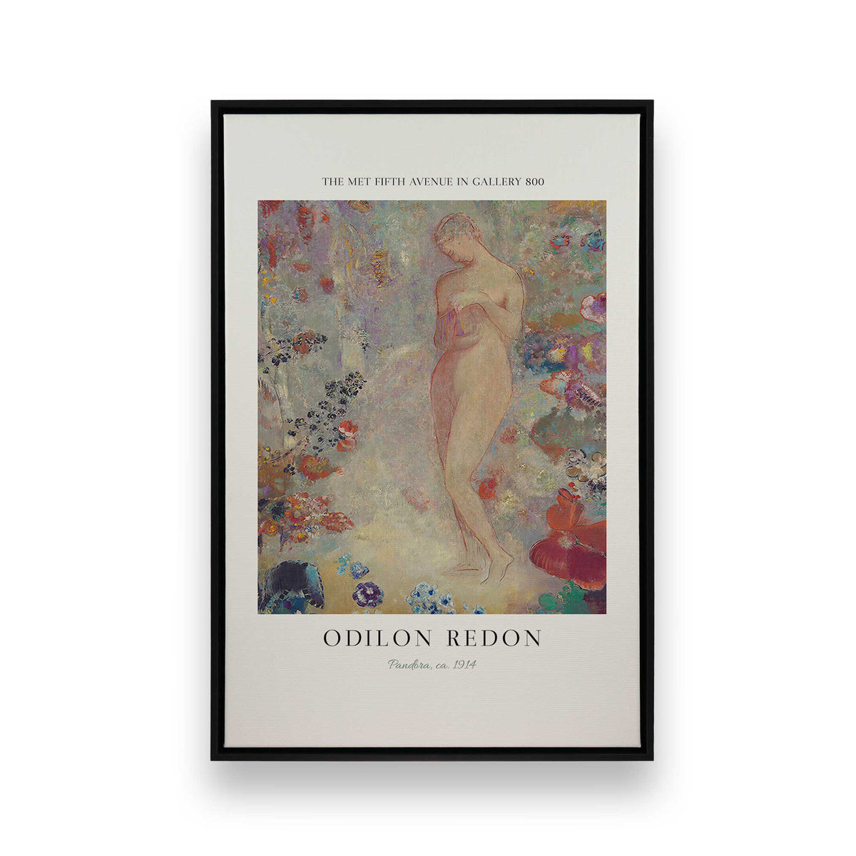 [Color:Satin Black], Picture of art in a Satin Black frame