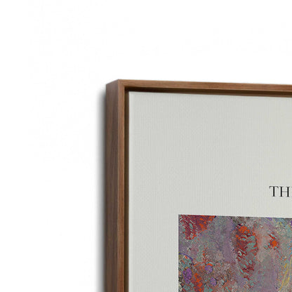 [Color:Walnut], Picture of art in a Walnut frame at an angle