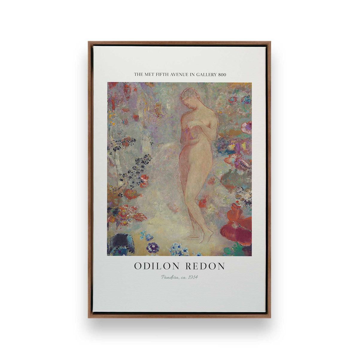 [Color:Walnut], Picture of art in a Walnut frame