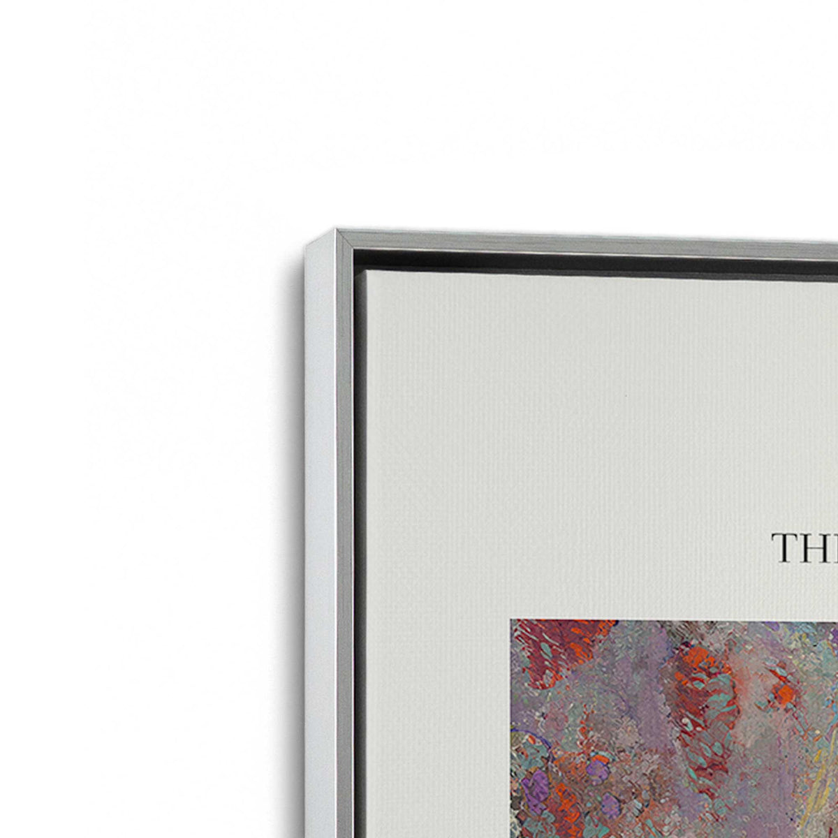 [Color:Polished Chrome], Picture of art in a Polished Chrome frame at an angle