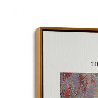 [Color:Polished Gold], Picture of art in a Polished Gold frame at an angle