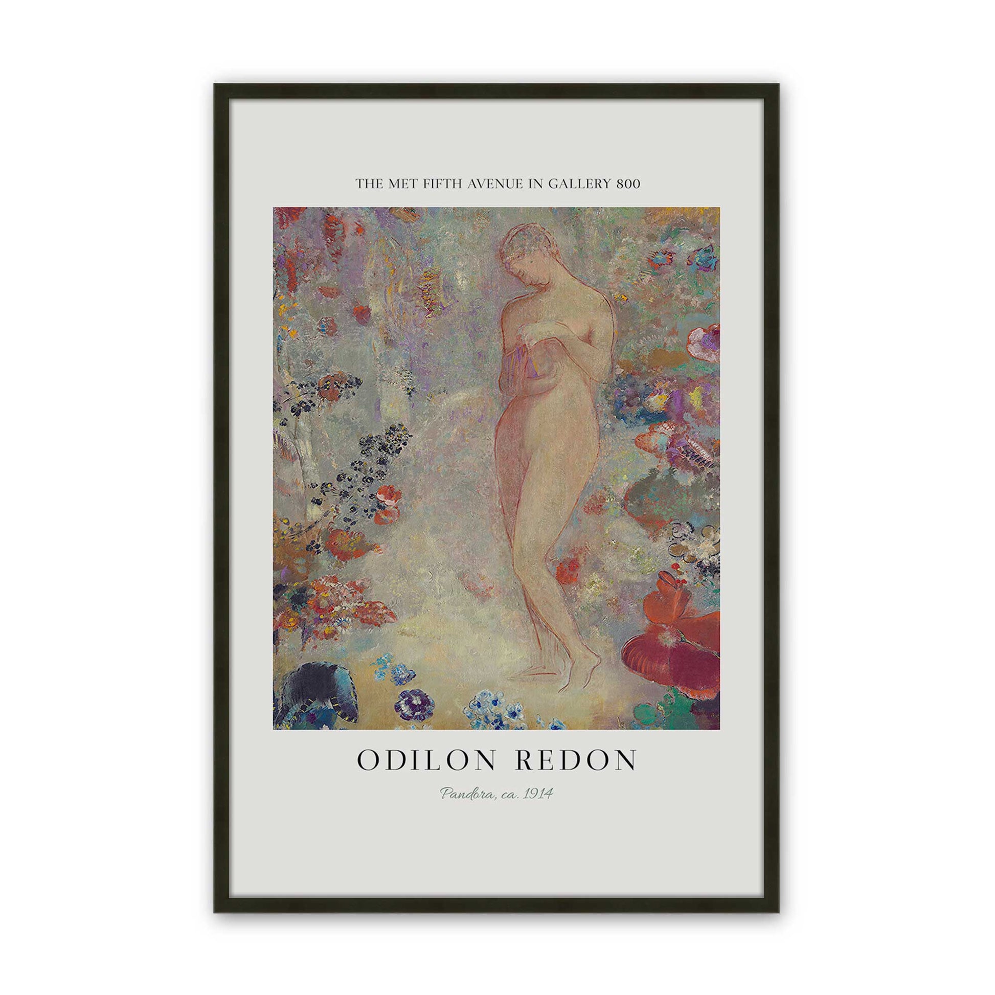 [Color:Satin Black], Picture of art in a Satin Black frame