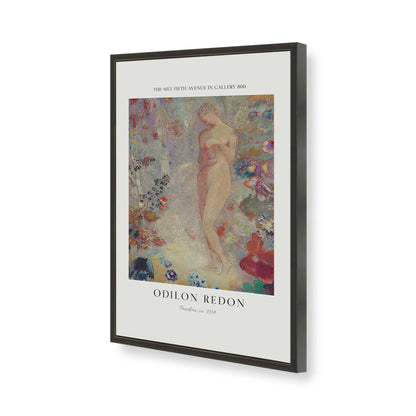 [Color:Satin Black], Picture of art in a Satin Black frame of the corner