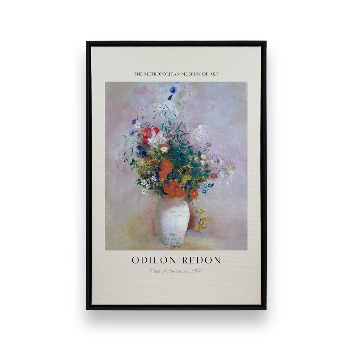 [Color:Satin Black], Picture of art in a Satin Black frame