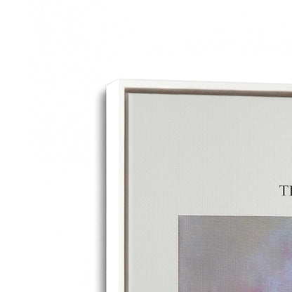 [Color:Opaque White], Picture of art in a White frame at an angle