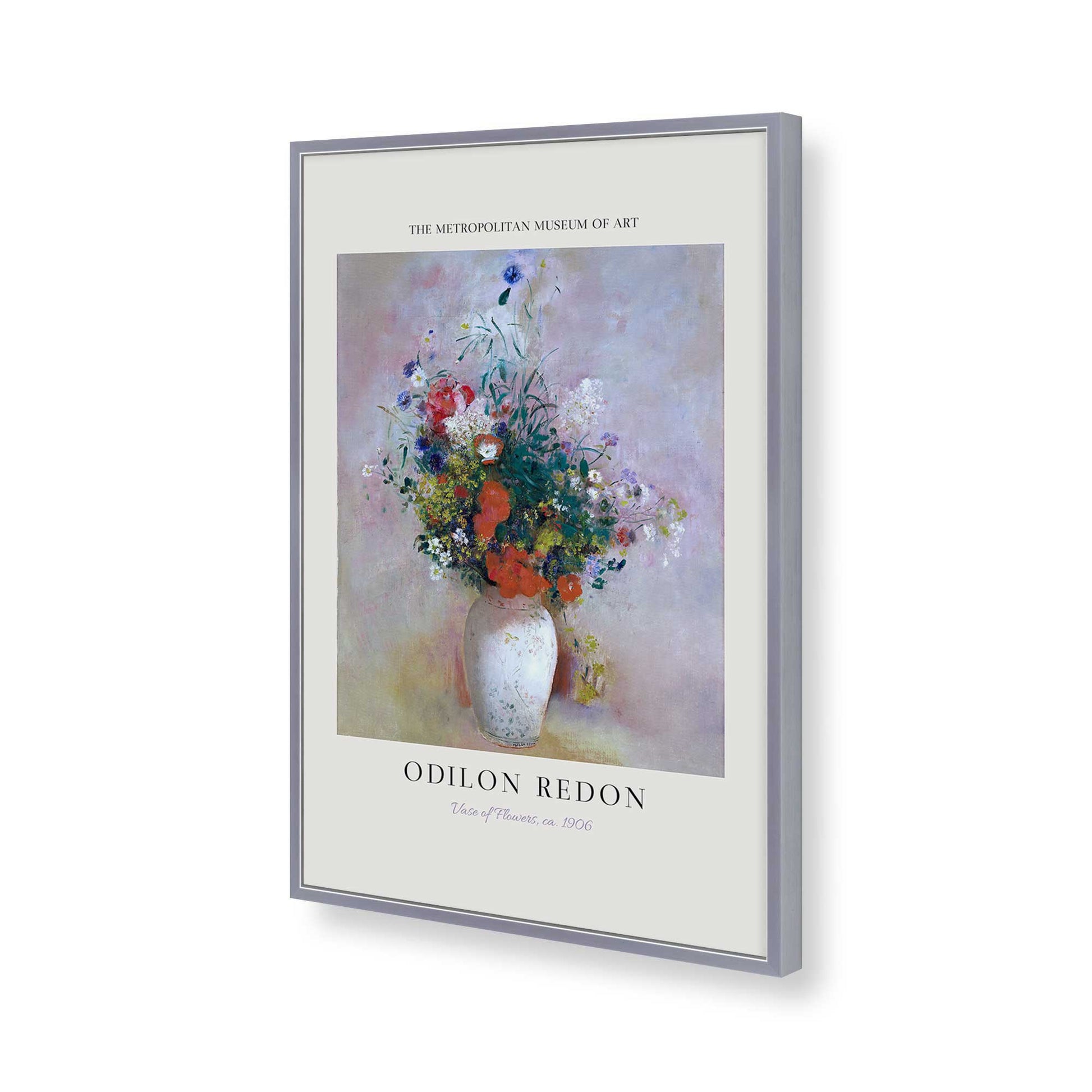 [Color:Polished Chrome], Picture of art in a Polished Chrome frame of the corner