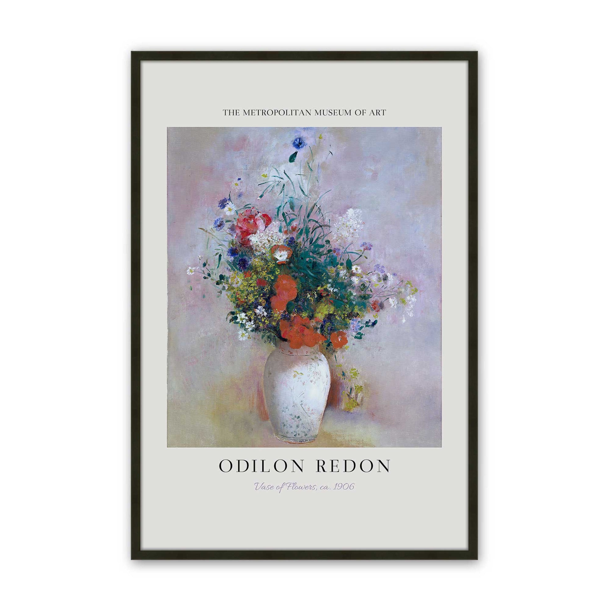 [Color:Satin Black], Picture of art in a Satin Black frame