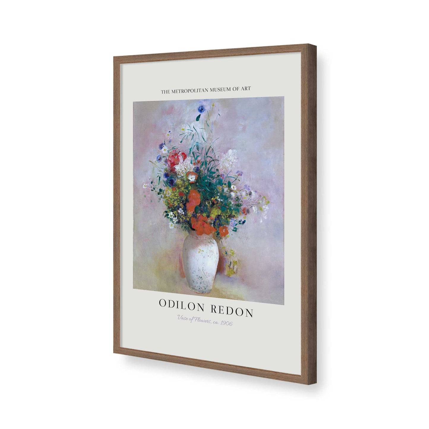 [Color:Walnut], Picture of art in a Walnut frame of the corner