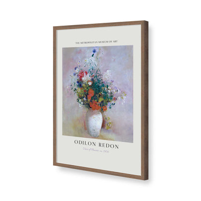 [Color:Walnut], Picture of art in a Walnut frame of the corner