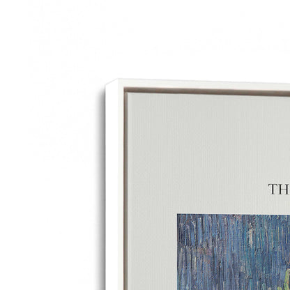 [Color:Opaque White], Picture of art in a White frame at an angle
