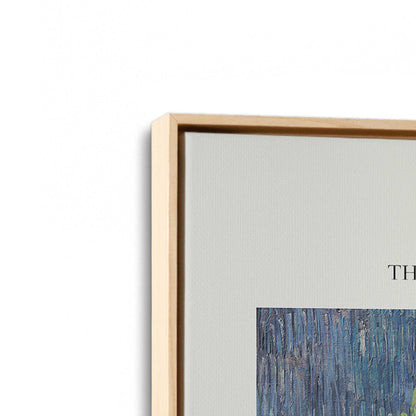 [Color:American Maple], Picture of art in a American Maple frame at an angle