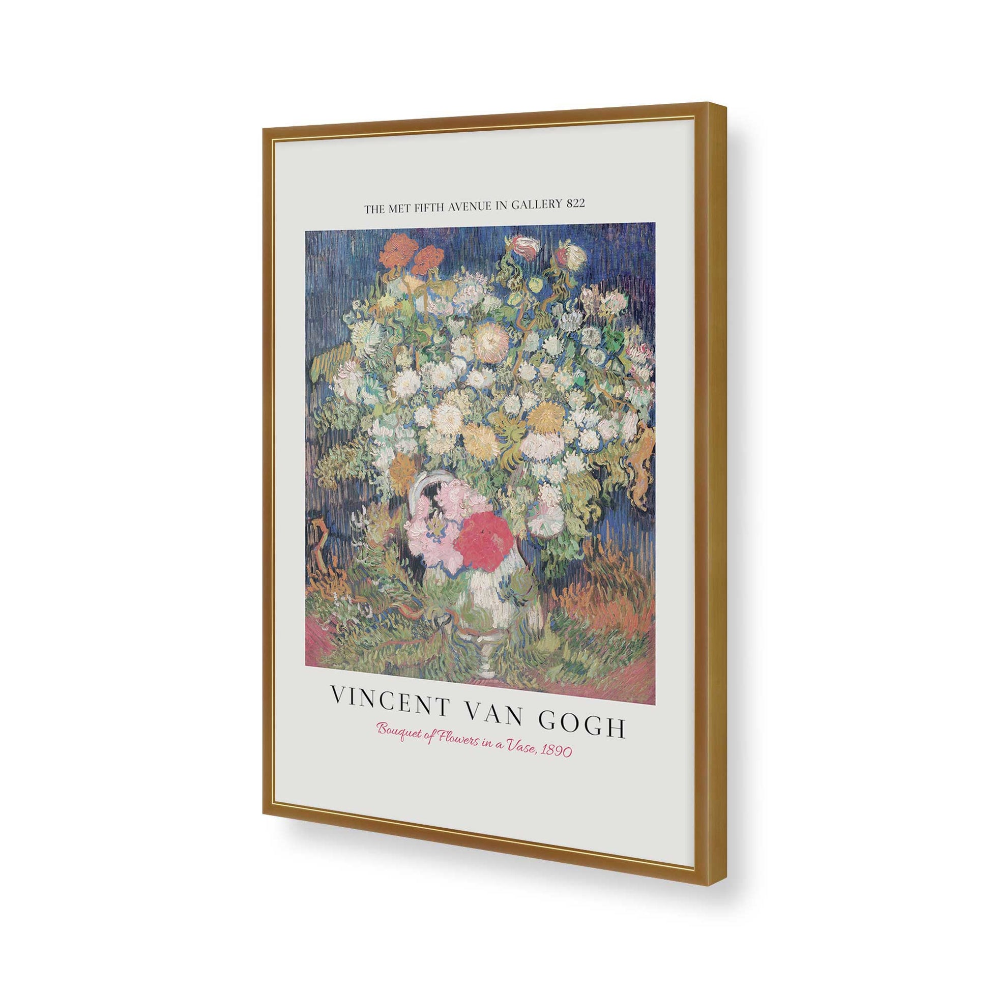 [Color:Polished Gold], Picture of art in a Polished Gold frame of the corner
