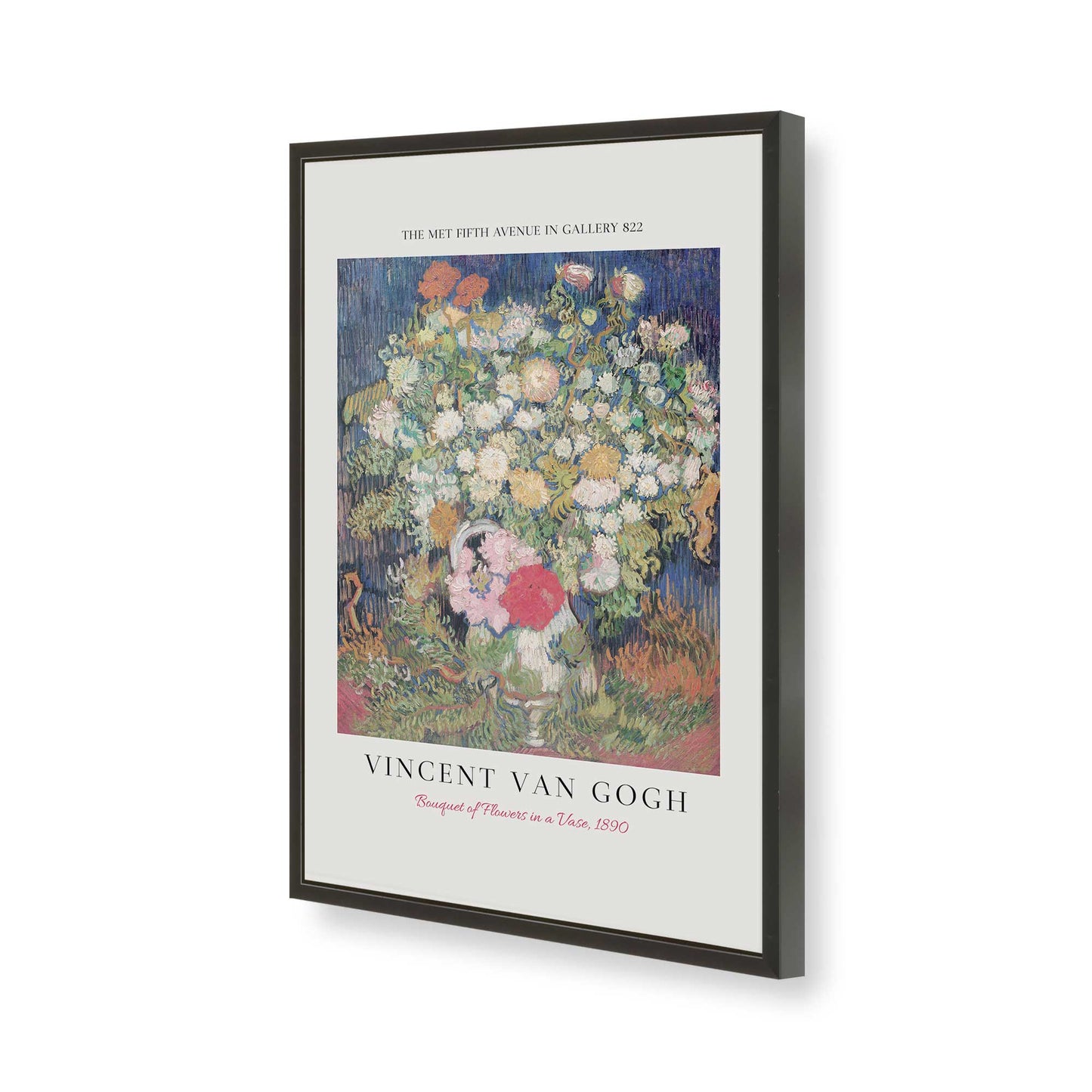 [Color:Satin Black], Picture of art in a Satin Black frame of the corner