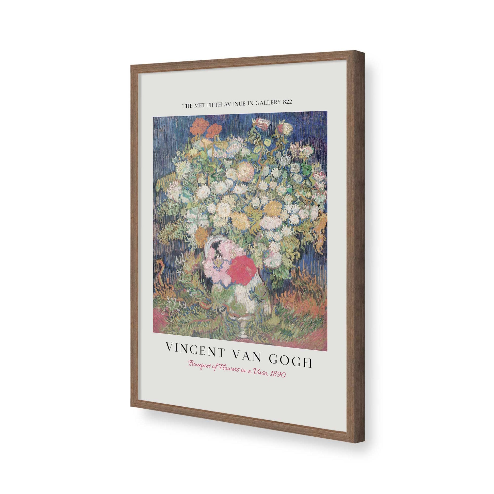 [Color:Walnut], Picture of art in a Walnut frame of the corner