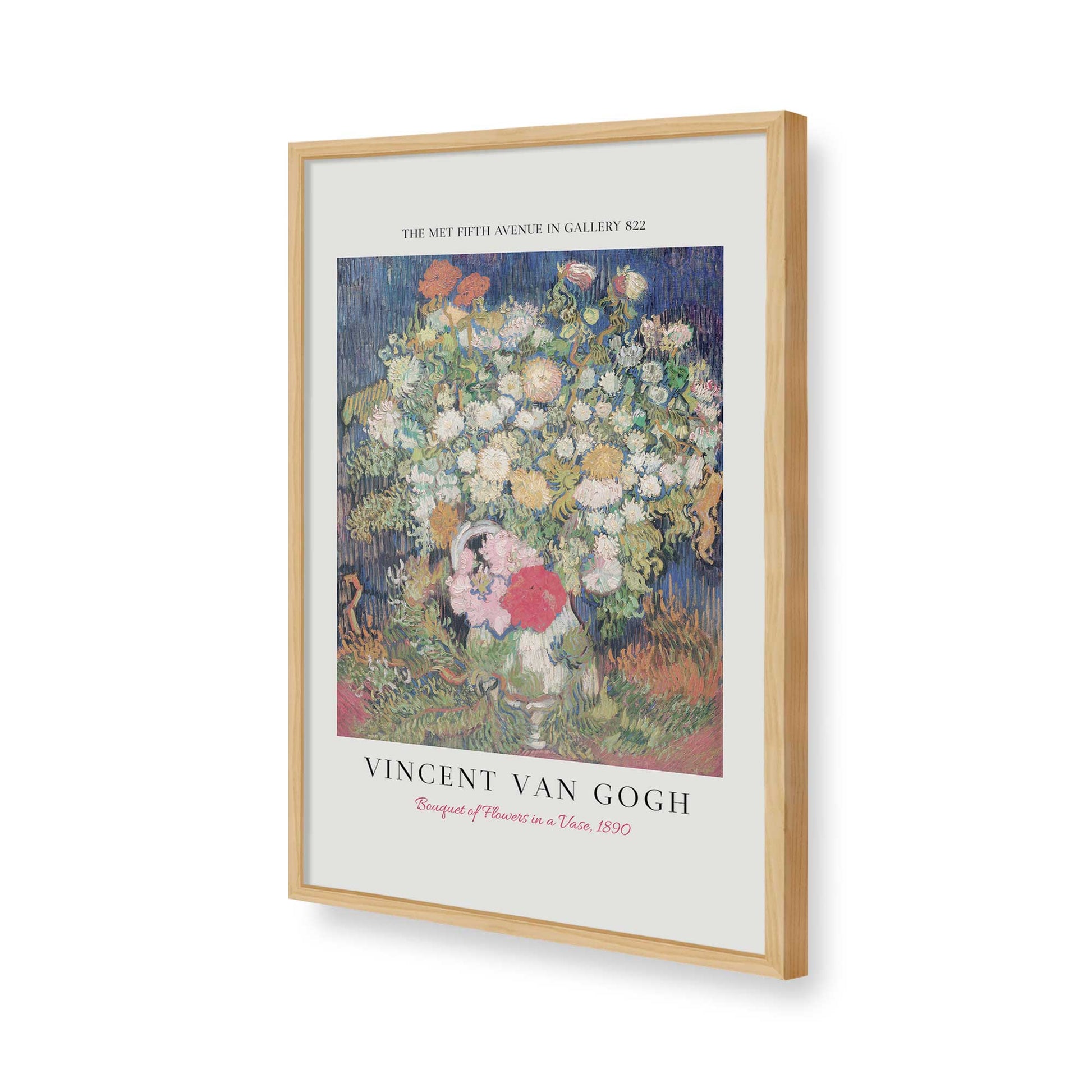 [Color:American Maple], Picture of art in a American Maple frame of the corner