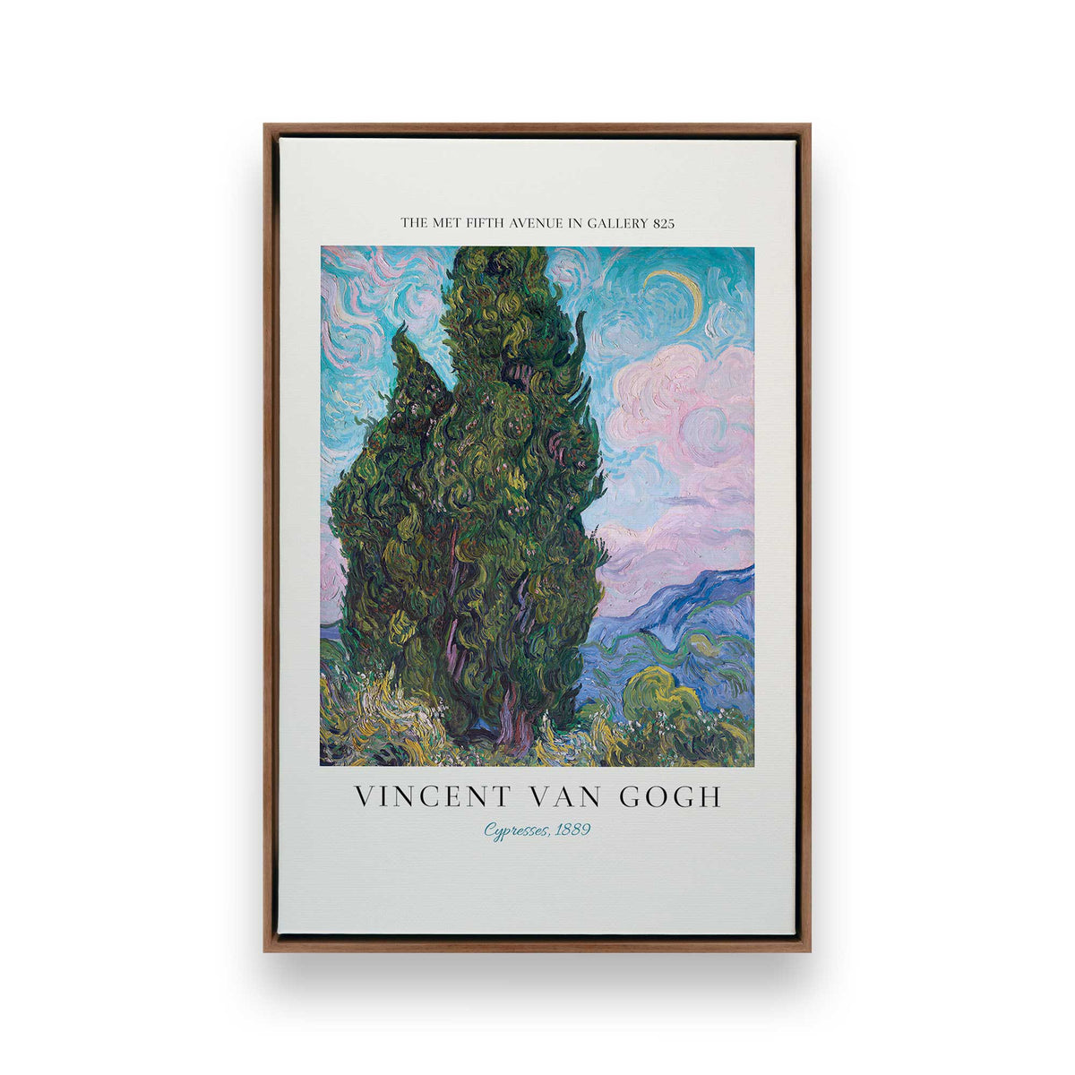 [Color:Walnut], Picture of art in a Walnut frame