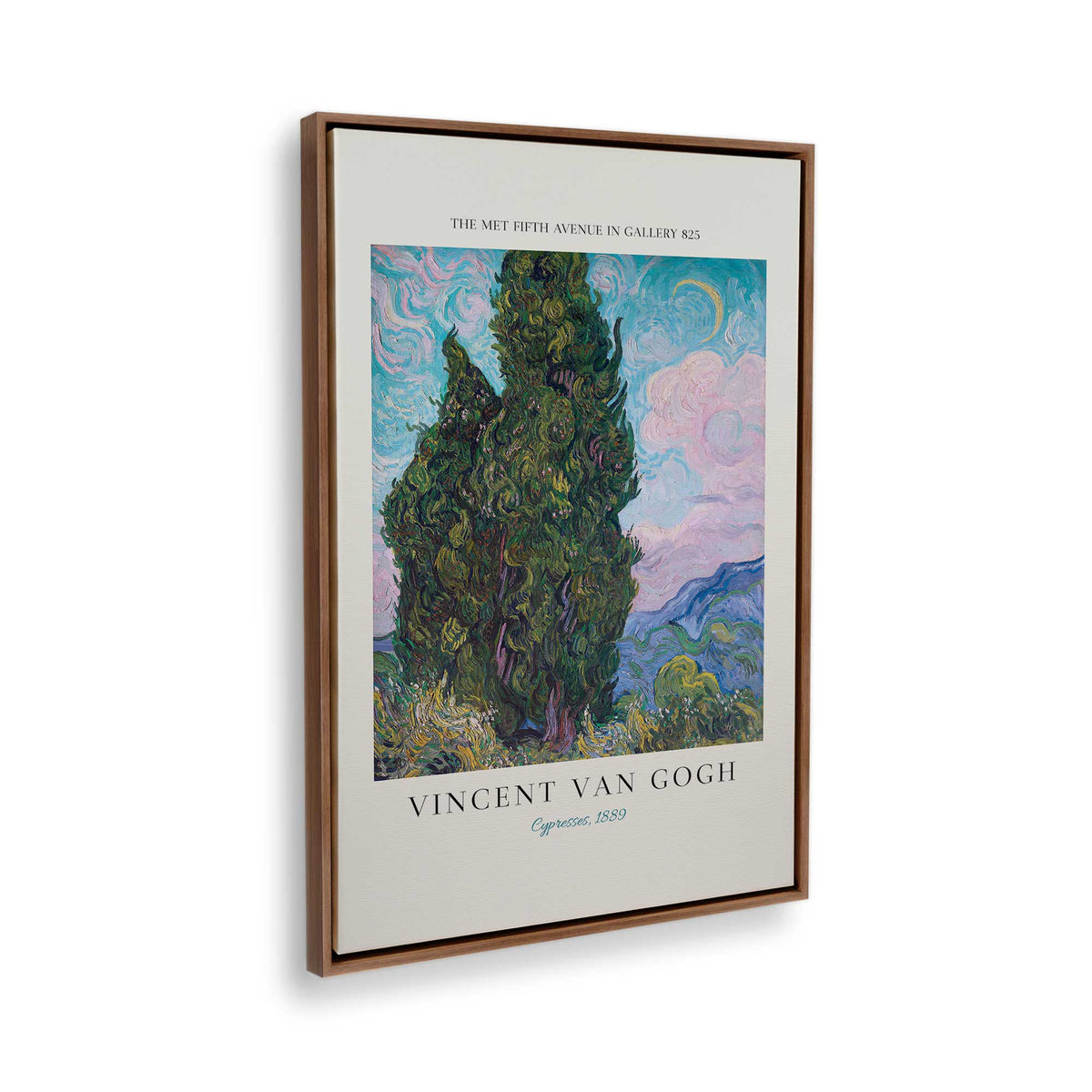 [Color:Walnut], Picture of the corner of the art