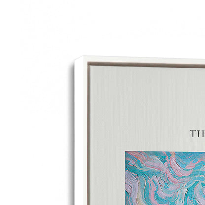 [Color:Opaque White], Picture of art in a White frame at an angle