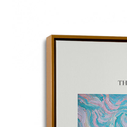 [Color:Polished Gold], Picture of art in a Polished Gold frame at an angle