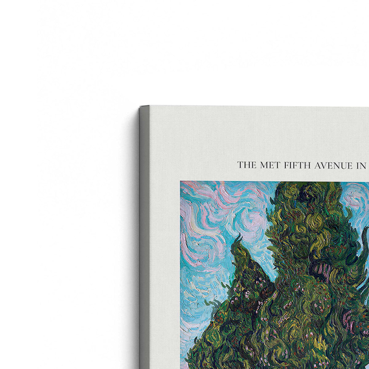 [Color:Stretched Canvas], Picture of the corner of the art