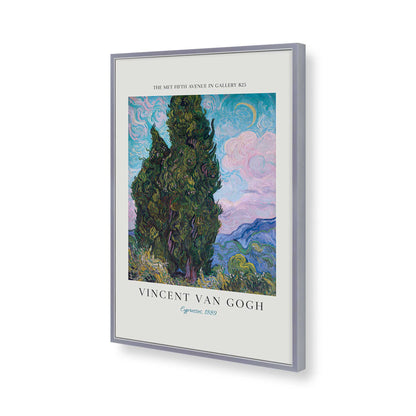 [Color:Polished Chrome], Picture of art in a Polished Chrome frame of the corner