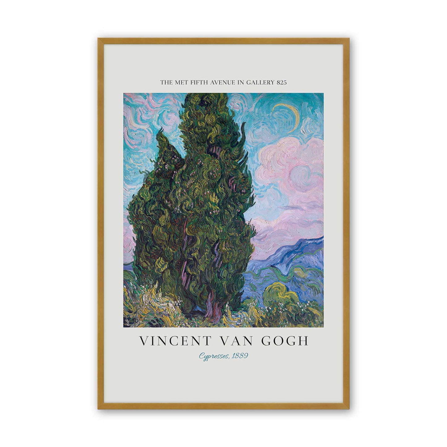 [Color:Polished Gold], Picture of art in a Polished Gold frame