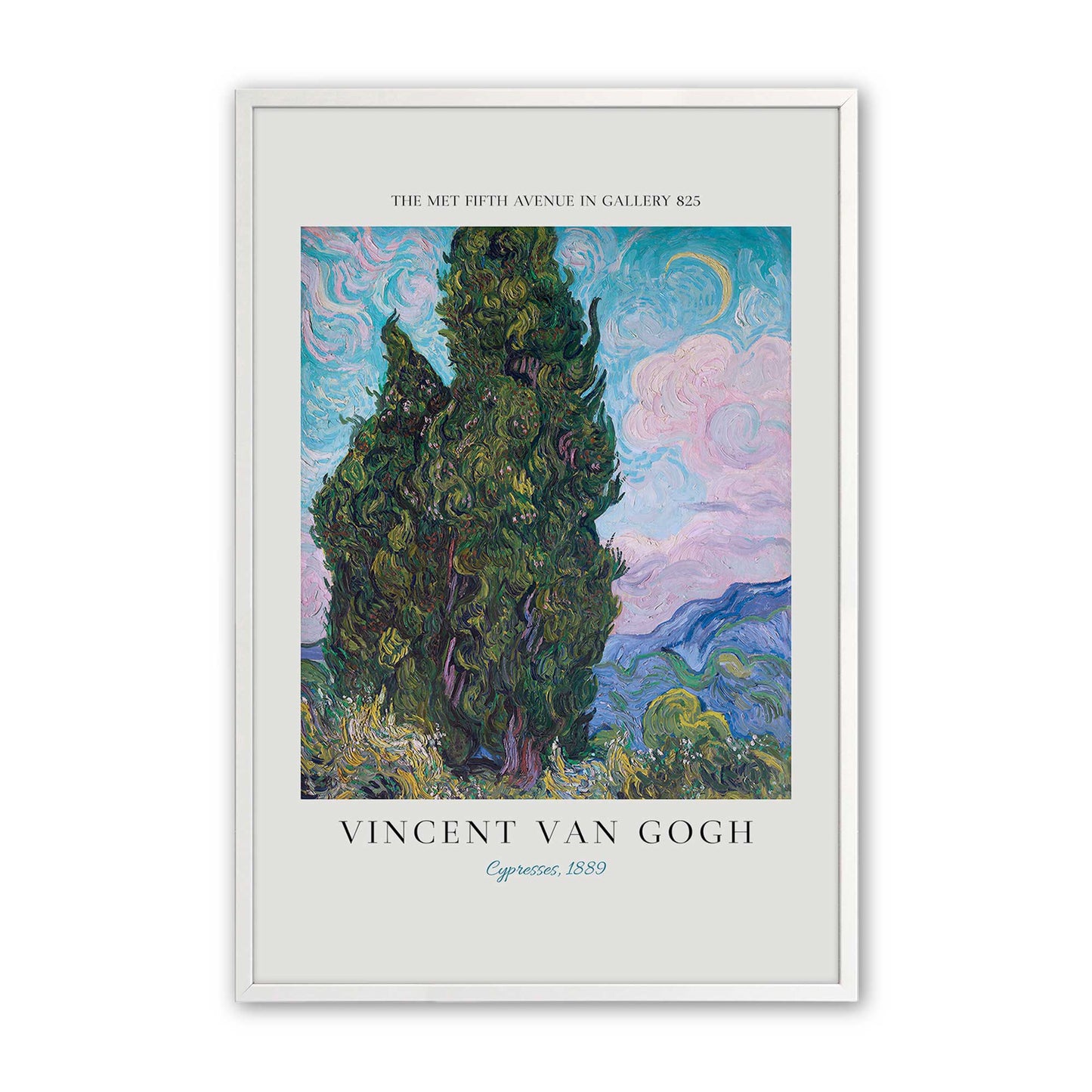 [Color:Opaque White], Picture of art in a Opaque White frame