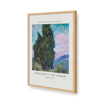 [Color:American Maple], Picture of art in a American Maple frame of the corner
