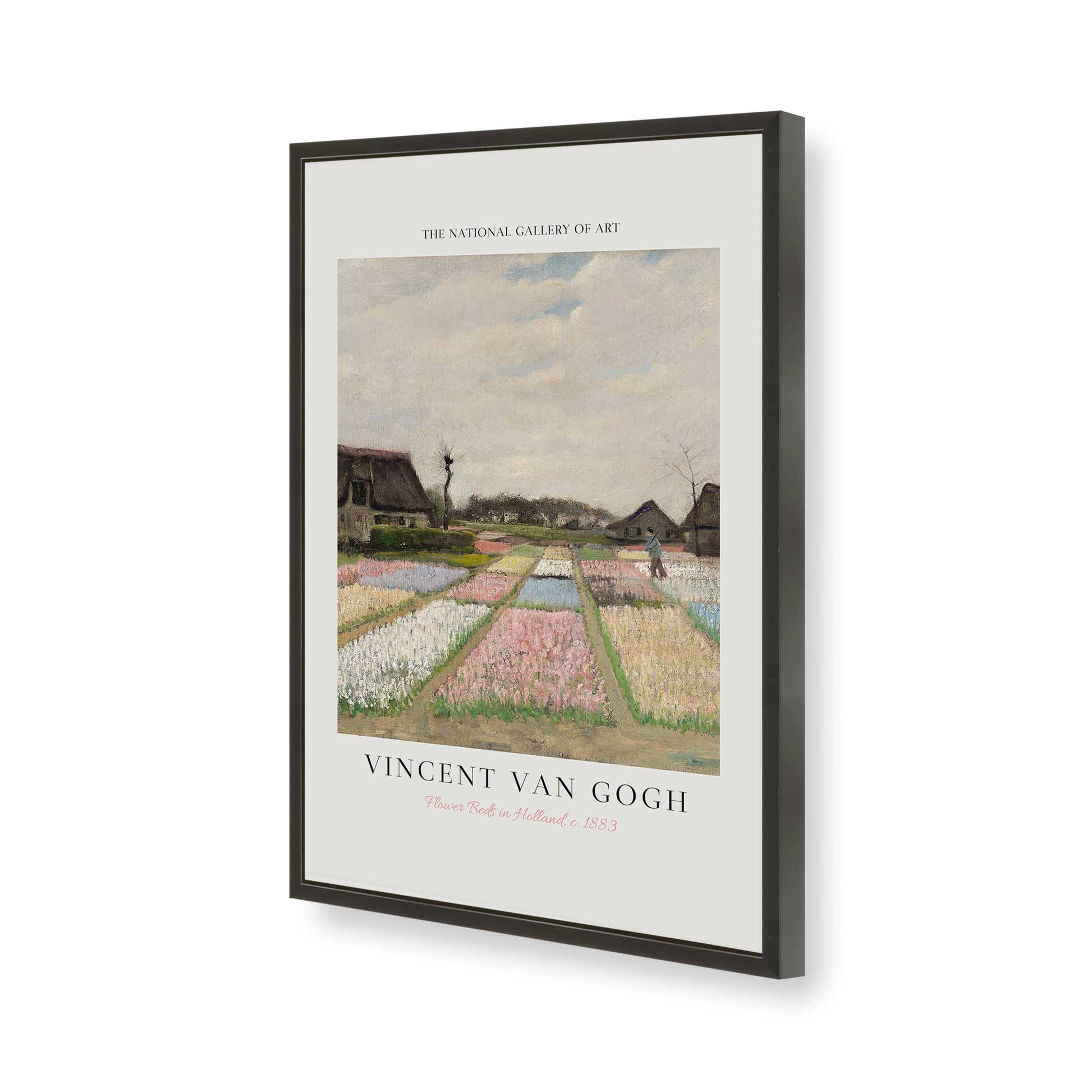 [Color:Satin Black], Picture of art in a Satin Black frame of the corner